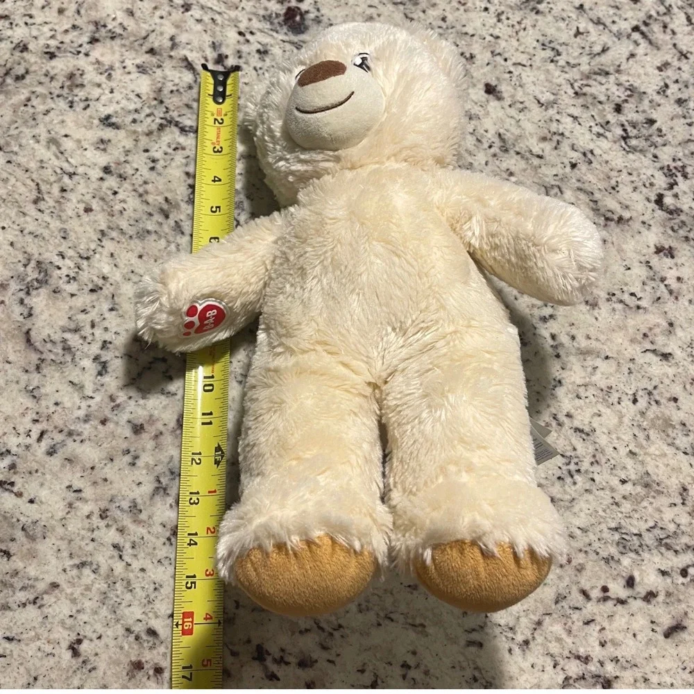 Build a Bear Workshop Cream Teddy Bear Plush‎ Stuffed Animal 
